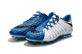 Nike Hypervenom Phantom III FG Soccer Cleats White Blue Black - TraShoes