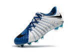 Nike Hypervenom Phantom III FG Soccer Cleats White Blue Black - TraShoes