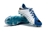 Nike Hypervenom Phantom III FG Soccer Cleats White Blue Black - TraShoes