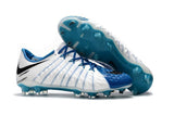 Nike Hypervenom Phantom III FG Soccer Cleats White Blue Black - TraShoes